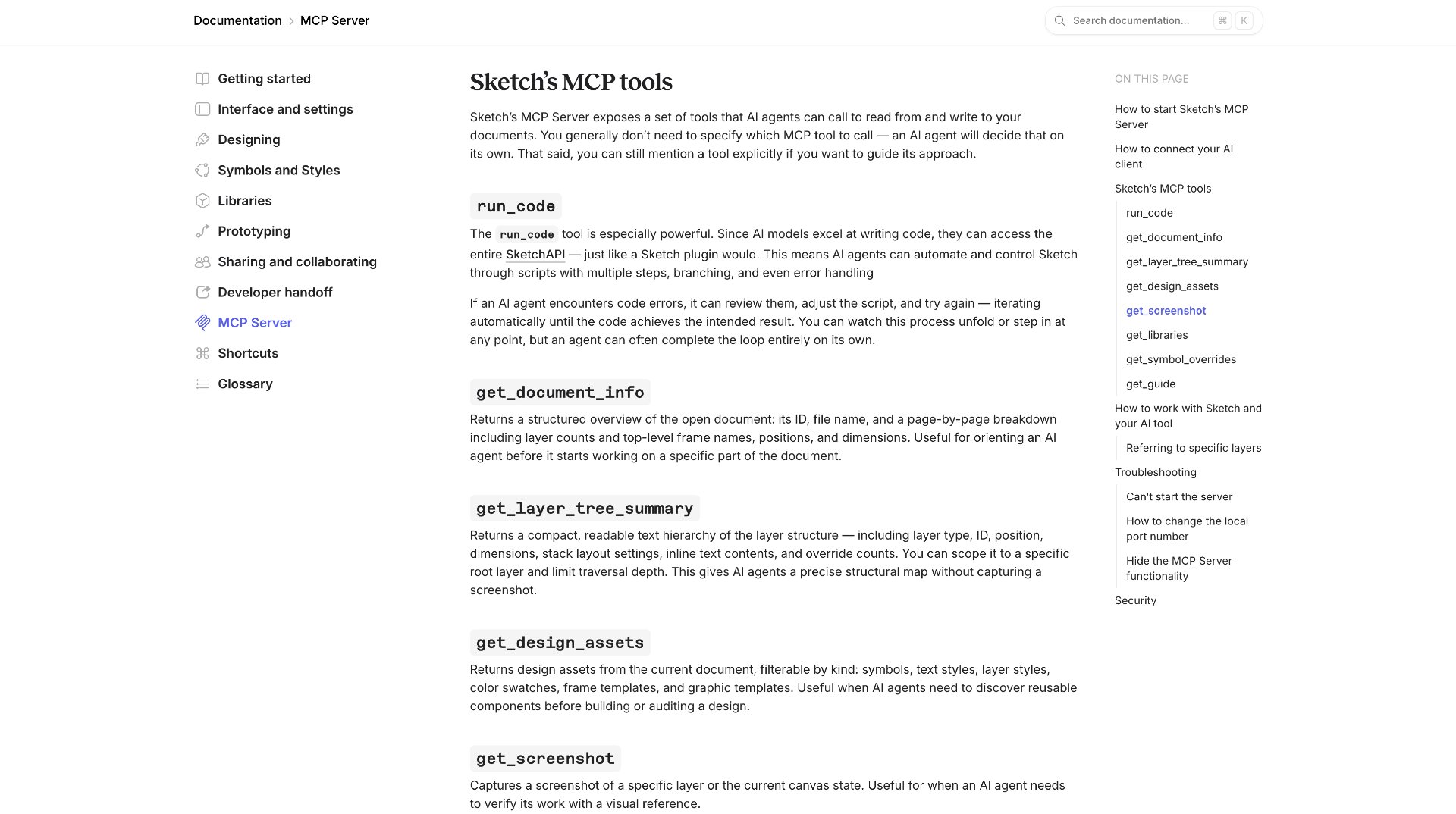 Sketch MCP Server 文档